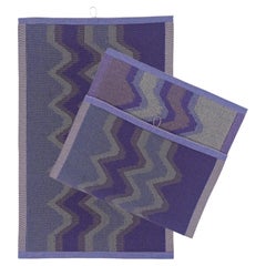 Zig Zag Kitchen Towel in Purple (set of 2)
