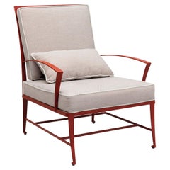 Sillón de exterior Zig Zag by Studio63 en acero inoxidable