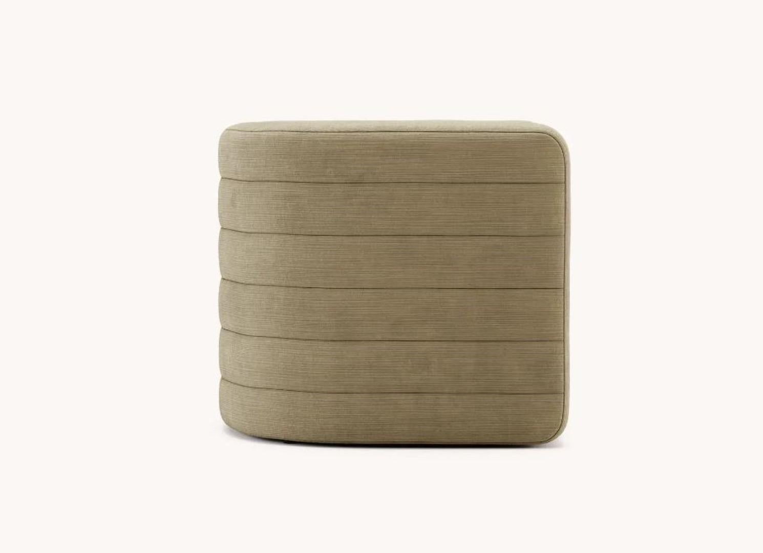 Post-Modern Zig Zag Pouf by Domkapa For Sale