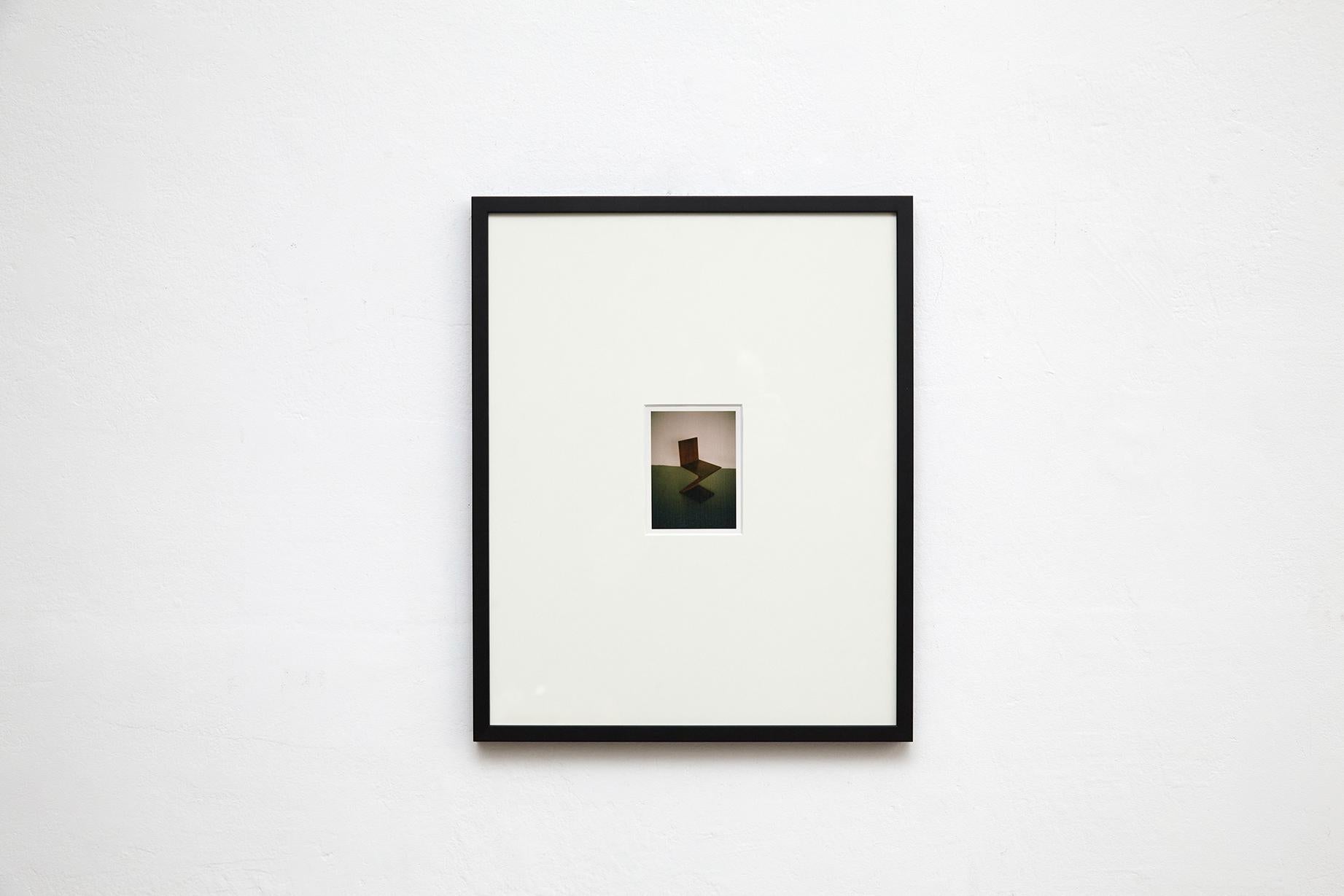 Immerse yourself in the delicate brilliance of David Urbano's framed photography, an untitled gem hailing from the inspiring 'Sit Z' collection. Drawing inspiration from the visionary Gerrit Rietveld, Urbano captures the essence of the Zig Zag