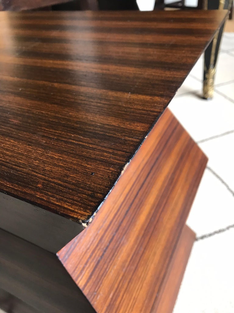 Zig Zag Wood Side Tables For Sale at 1stdibs