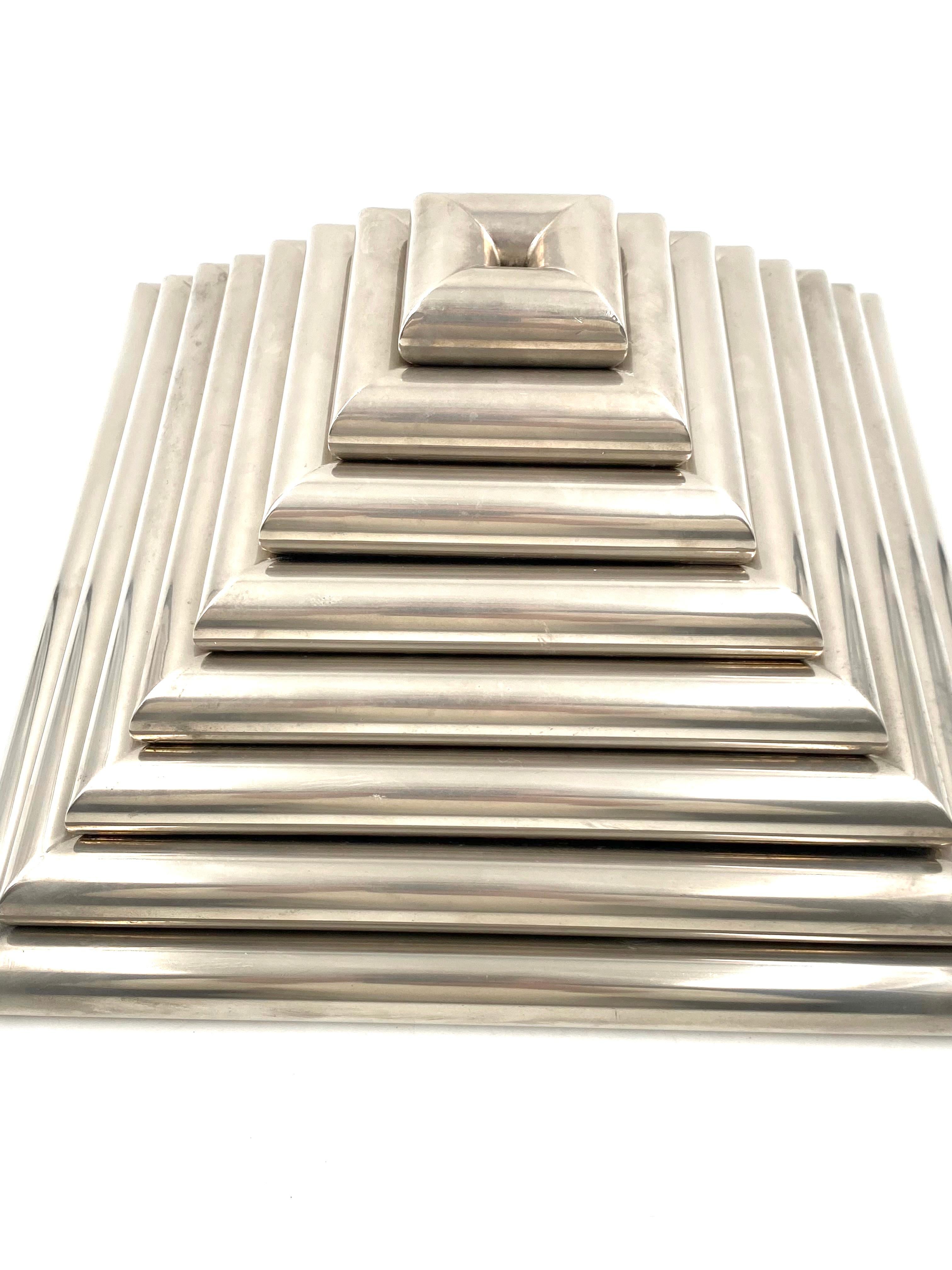 Ziggurat-Shaped Stacked Trays / Vide Poche Sculpture, Italy, 1970s 9