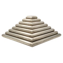 Ziggurat-shaped stacked trays / vide poche sculpture, Italy 1970s