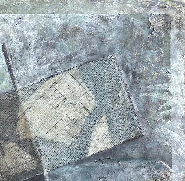 APPARTAMENTO IN VENDITA: 15-E, creato nel 1982, è un collage originale dipinto a tecnica mista su carta dell'artista israelo-americano Zigi Ben-Haim. APPARTAMENTO IN VENDITA: 15-E è una fantasiosa composizione astratta a collage costruita