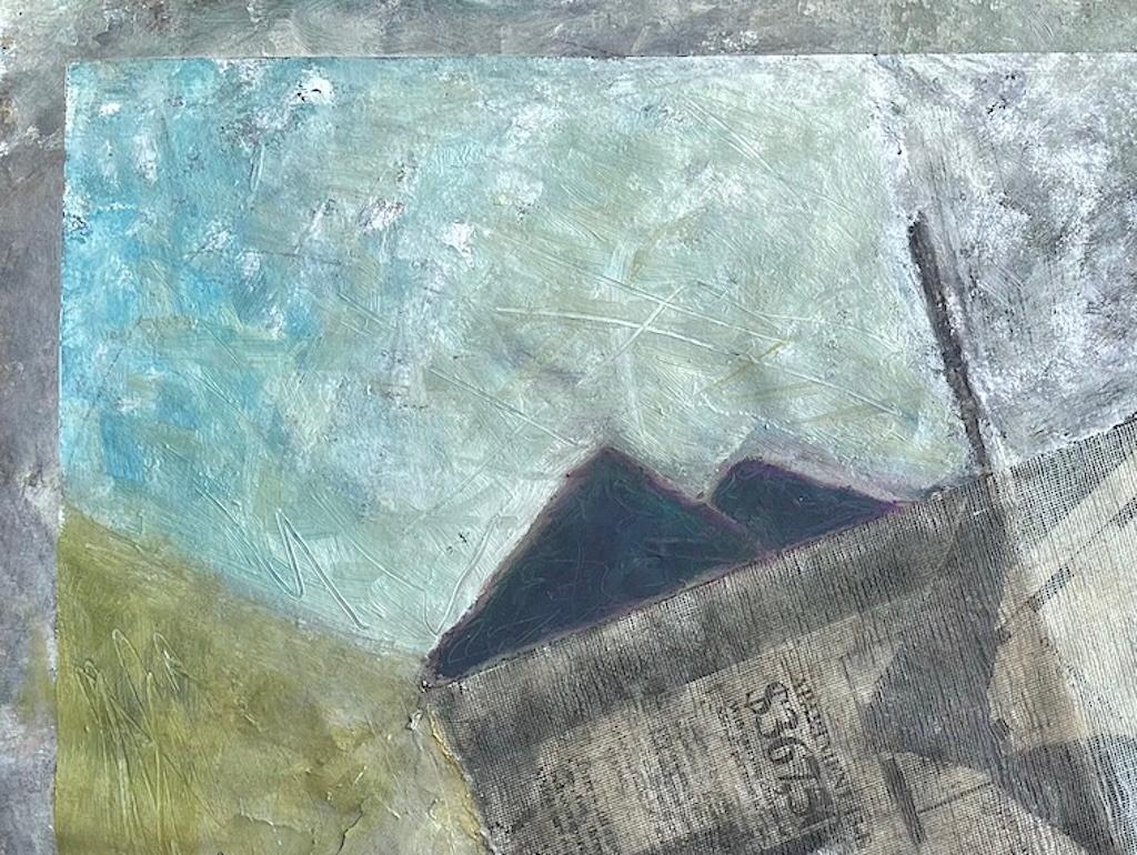 APPARTAMENTO IN VENDITA:15-E, Collage astratto a tecnica mista 3-D, annuncio immobiliare - Painting di Zigi Ben-Haim