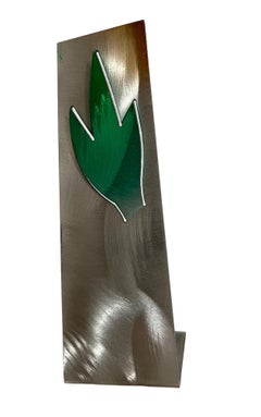 Israeli Contemporary Abstract Geometric Painted Pierced Sculpture Zigi Ben Haim