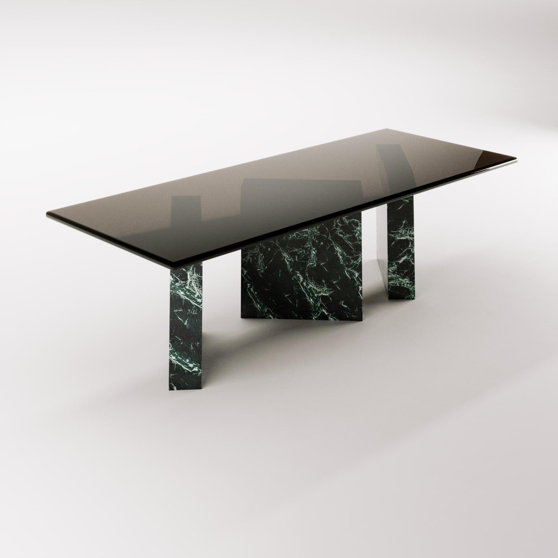 Art Deco Zigi Marble Dining Table For Sale