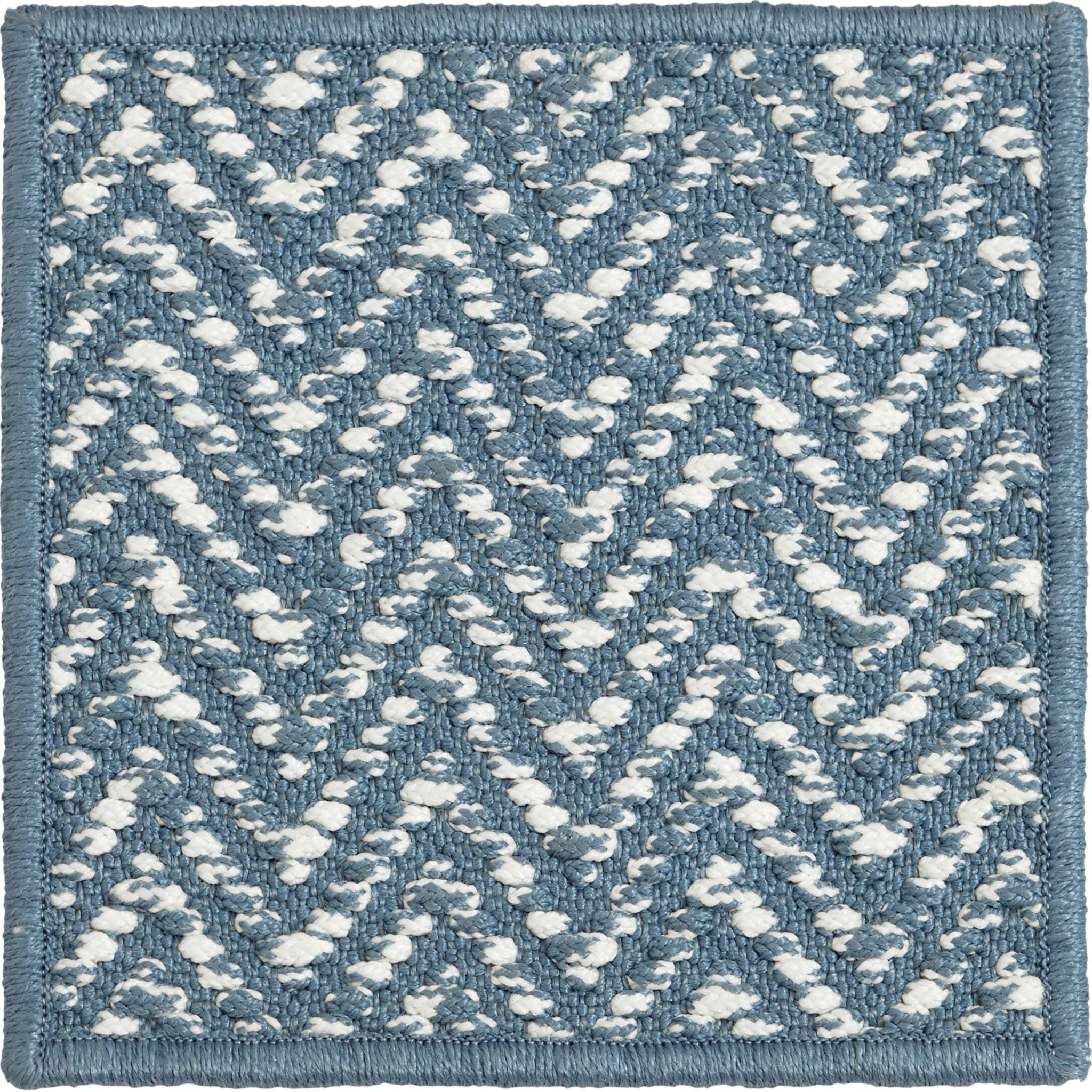 Zigra 6x9ft blau 100% polypropylen vintage chevron design luxus teppich handgewebt (Handgewebt) im Angebot