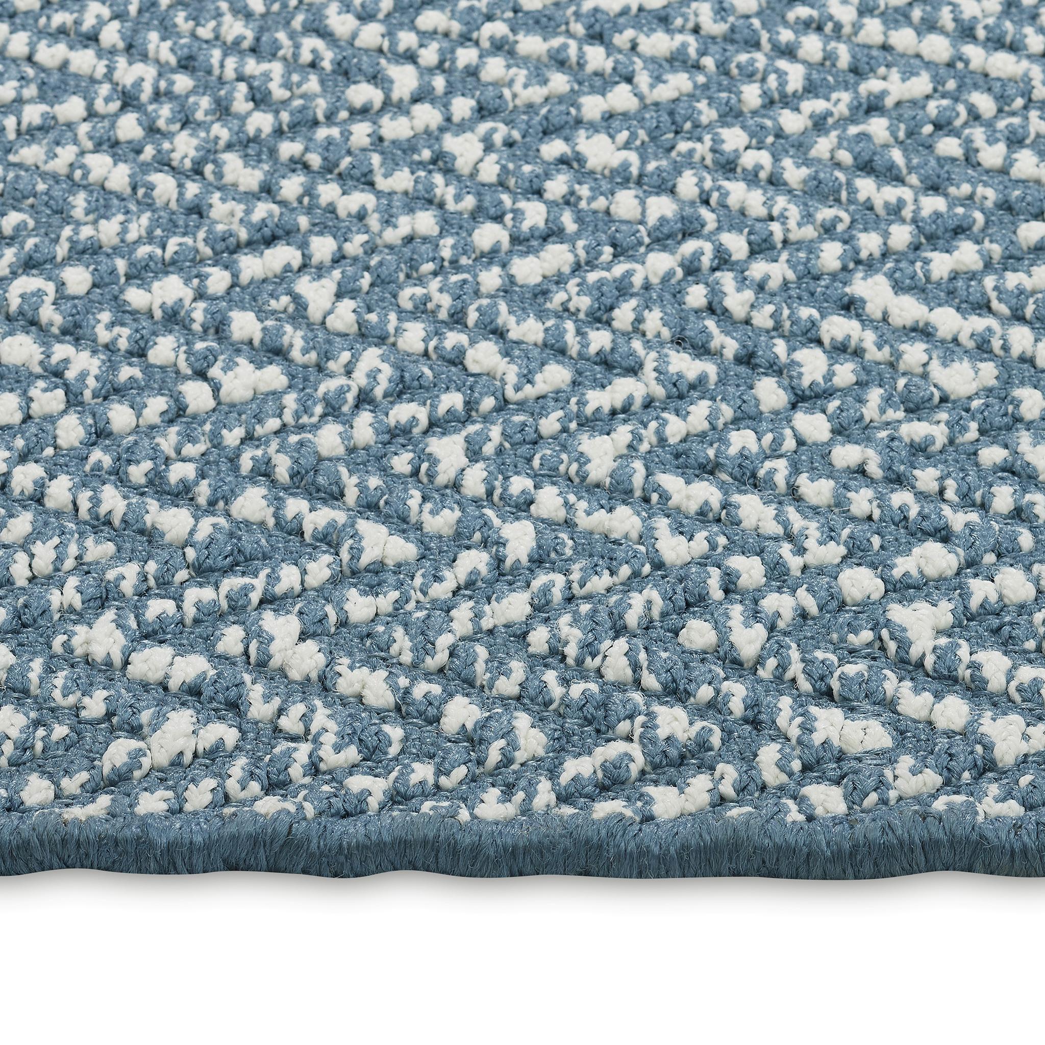 Zigra 9x12ft blau 100% PP Vintage Chevron Design Luxus handgewebten Teppich (21. Jahrhundert und zeitgenössisch) im Angebot