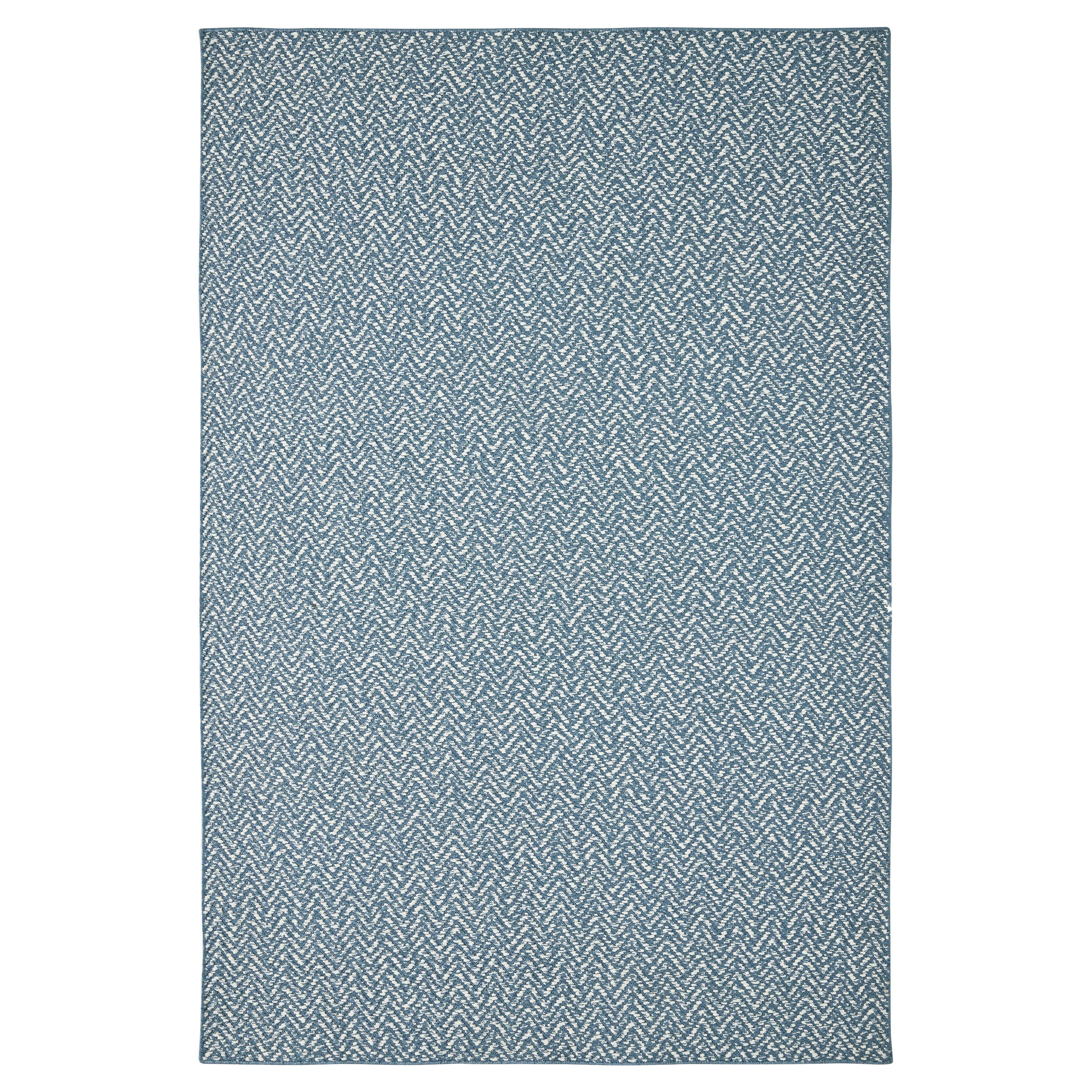 Zigra 9x12ft blau 100% PP Vintage Chevron Design Luxus handgewebten Teppich im Angebot