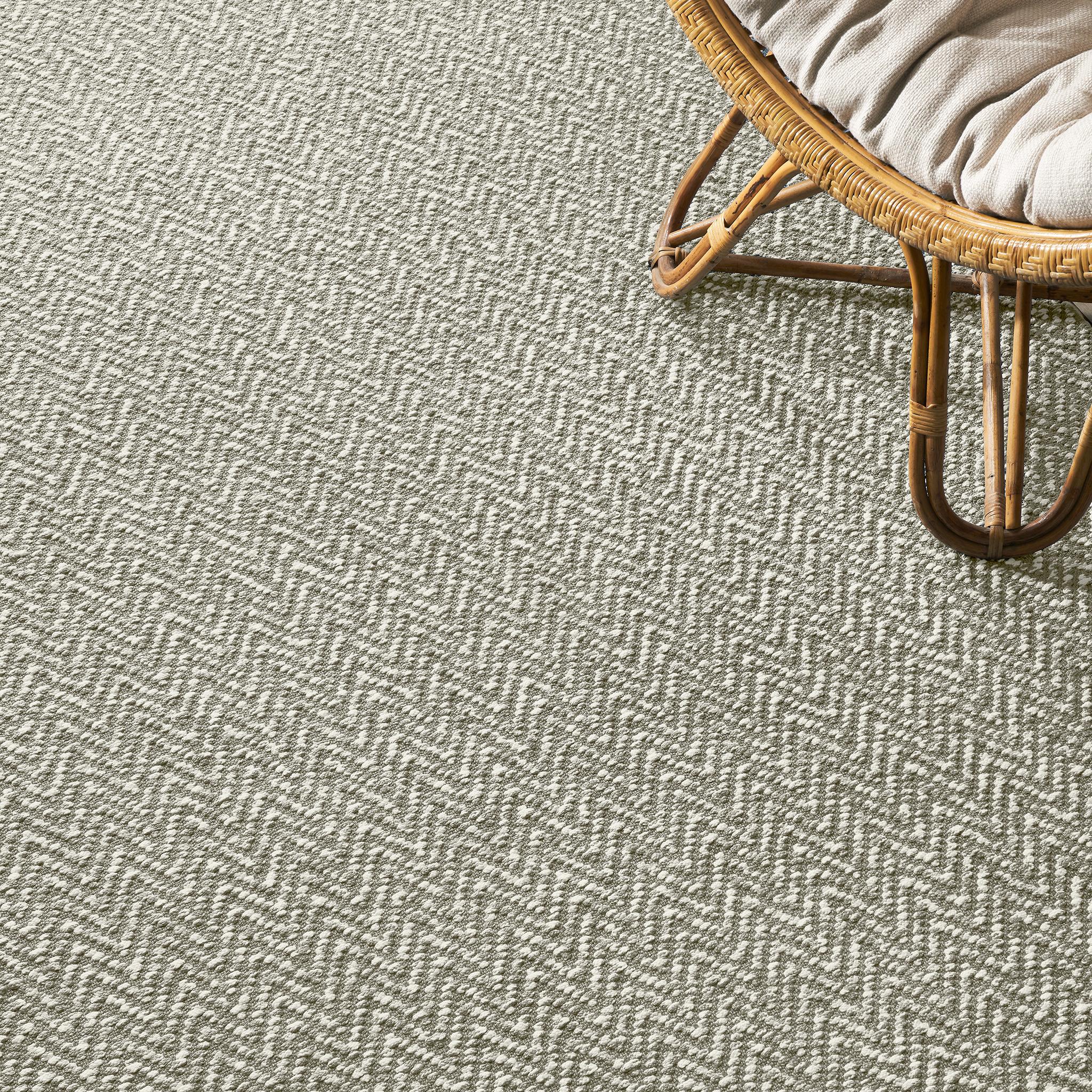 Zigra 9x12ft grau 100% PP Vintage Chevron Design Luxus handgewebten Teppich (Handgewebt) im Angebot