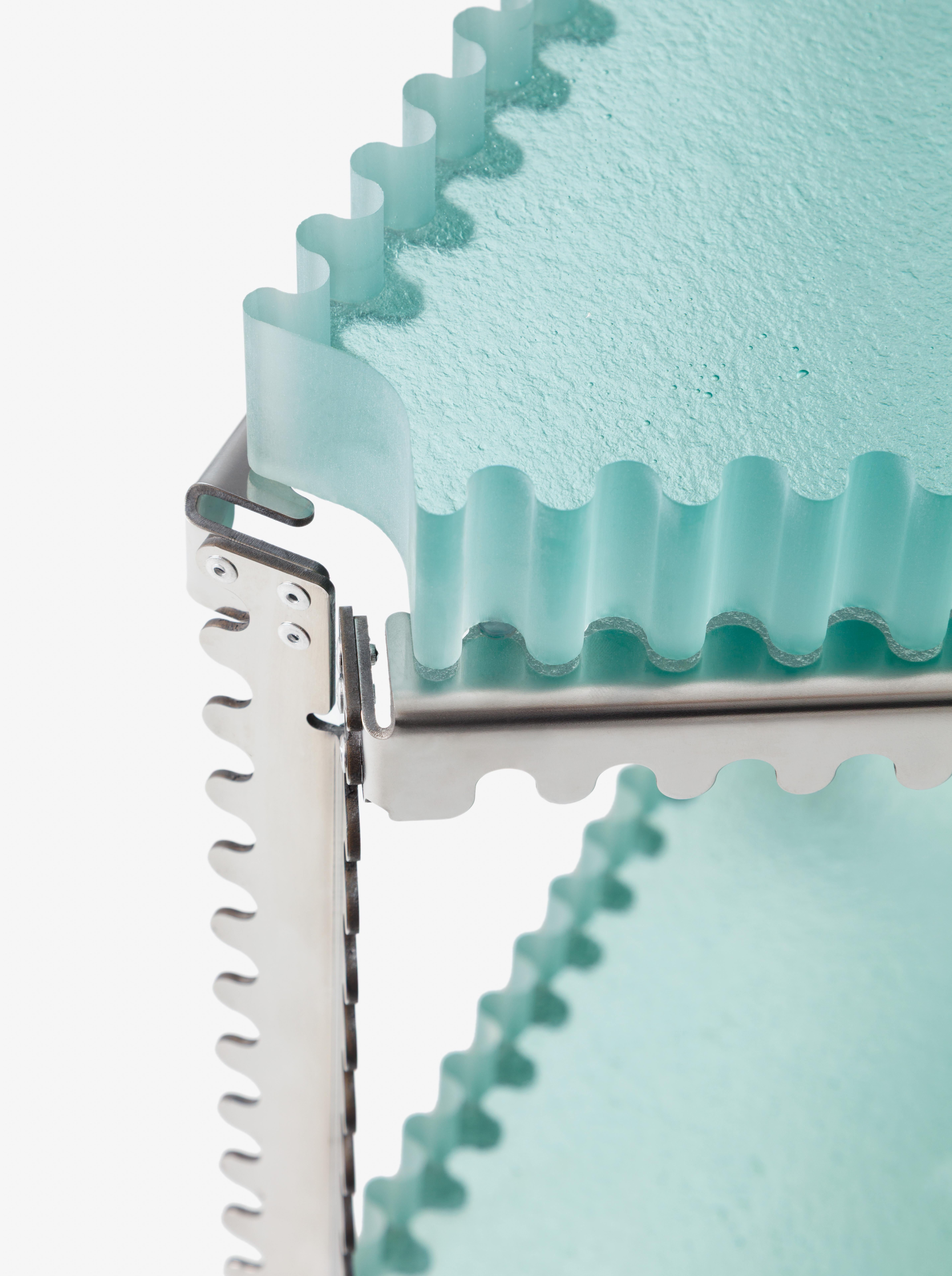 Other Zigue-Vague Triangular Side Table (Double) For Sale