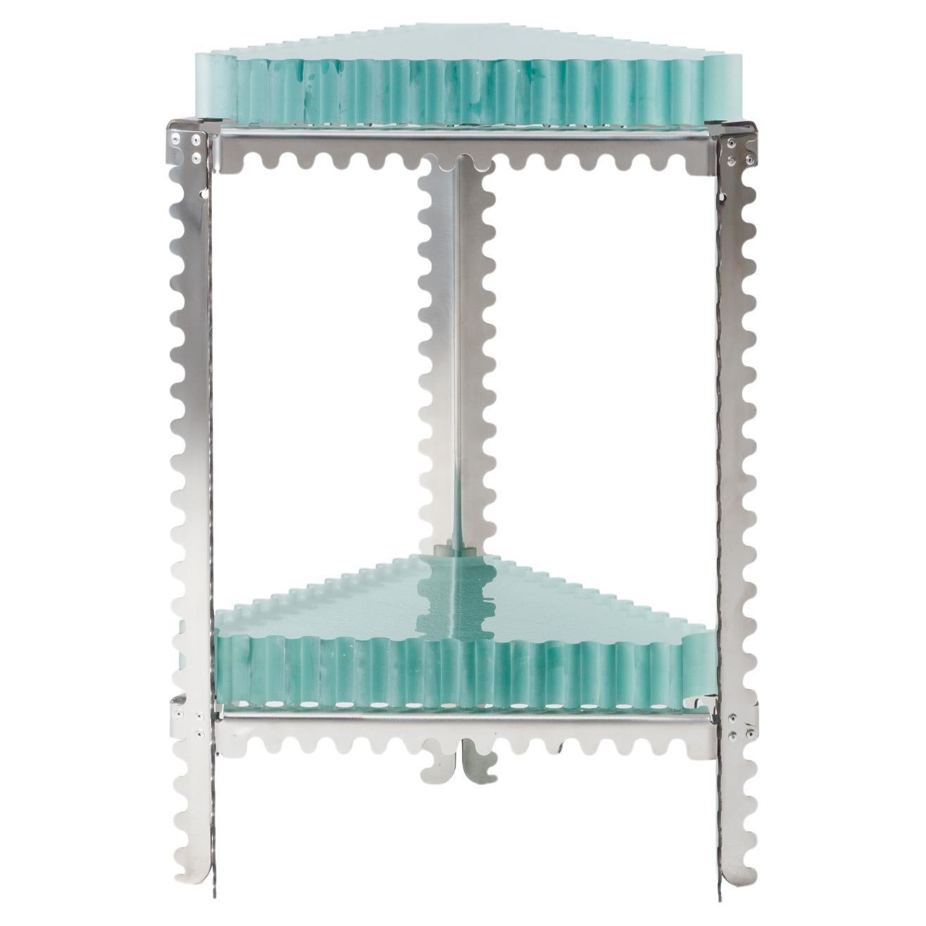 Zigue-Vague Triangular Side Table (Double)