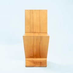 Silla modernista «Zigzag» de madera de fresno, según el diseño de Gerrit Rietveld, De Stijl, década de 1930