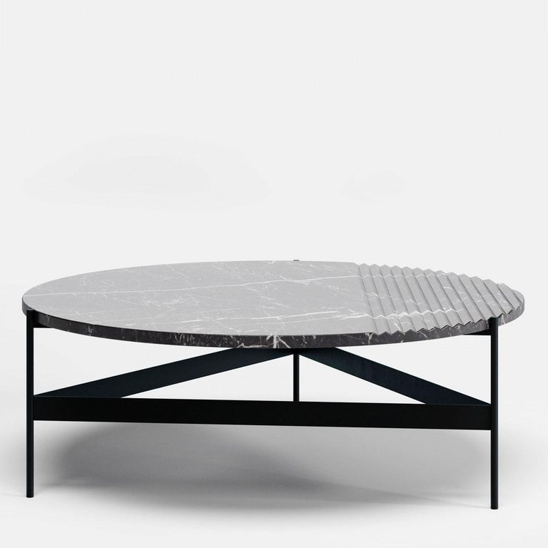 ZigZag Black Marquina Coffee Table For Sale at 1stDibs