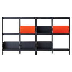 Zigzag Bookshelves H88 Black ( Not Contain Bookends ) By Driade