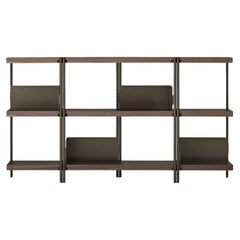 Zigzag Bookshelves H88 Bronze Walnut ( Not Contain Bookends ) By Driade