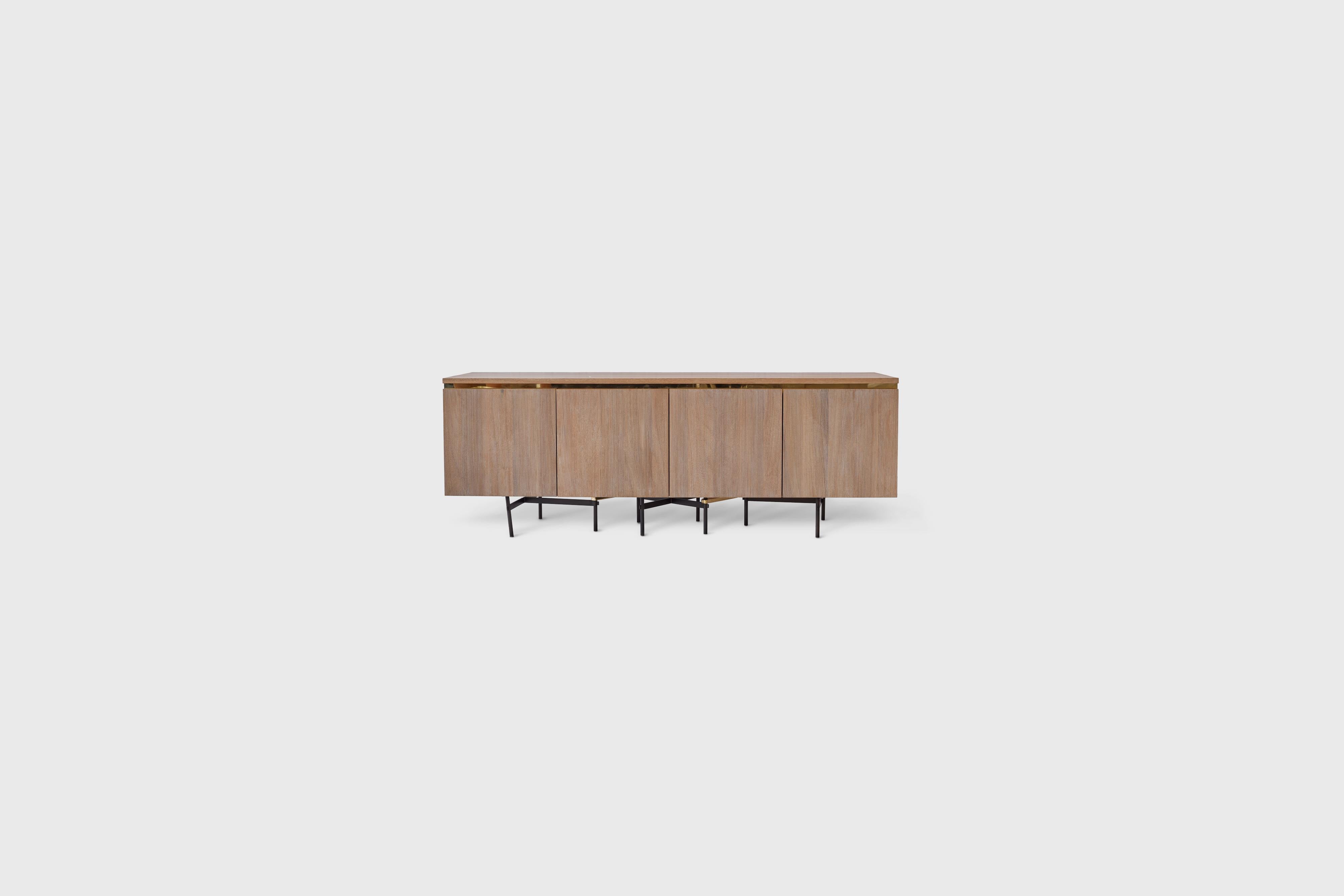 Scandinavian Modern Zigzag Cabinet by ATRA For Sale