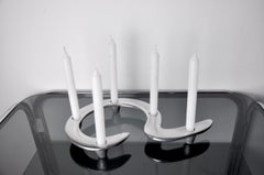 Zickzack-Kerzenhalter von Matthew Hilton, Aluminium, England, 1980