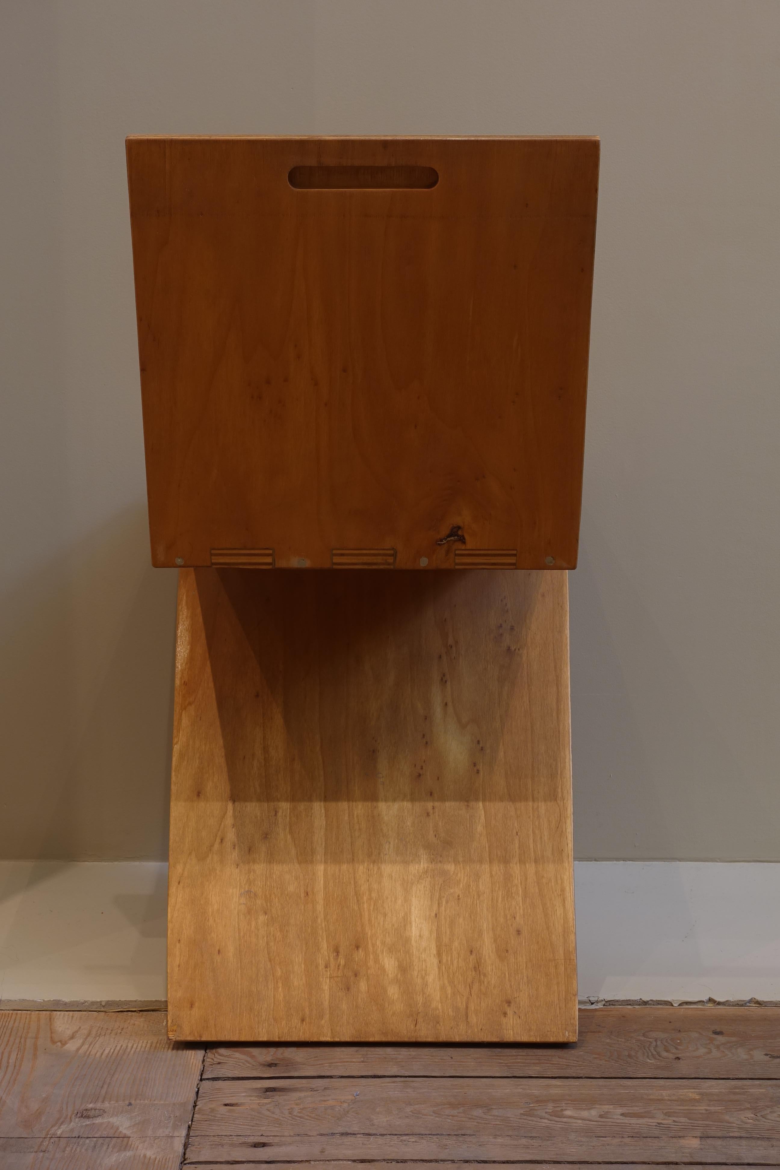 Belgian Zigzag chair prototype - Netherlands, 1970 For Sale