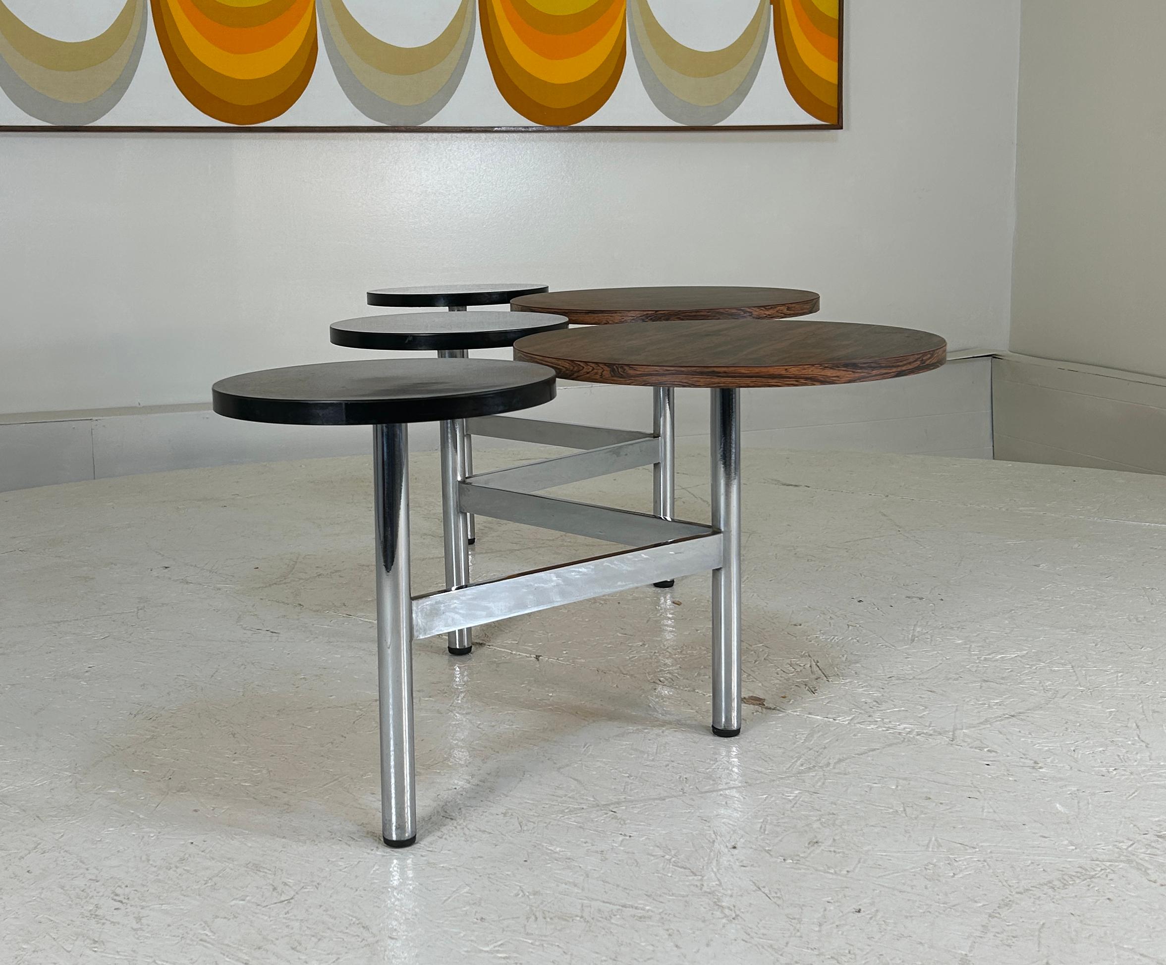 Steel Zigzag coffee table display or seating furniture For Sale
