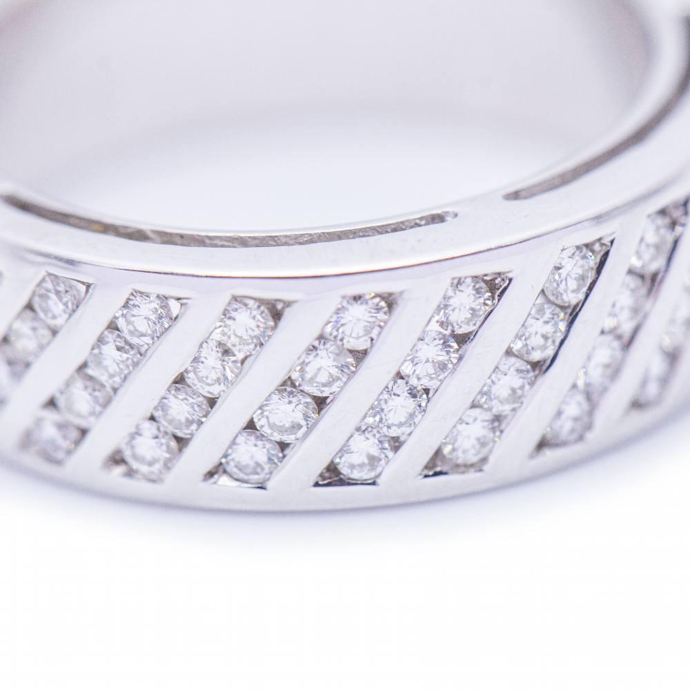 ZIGZAG Ring aus Gold mit Diamanten Damen im Angebot