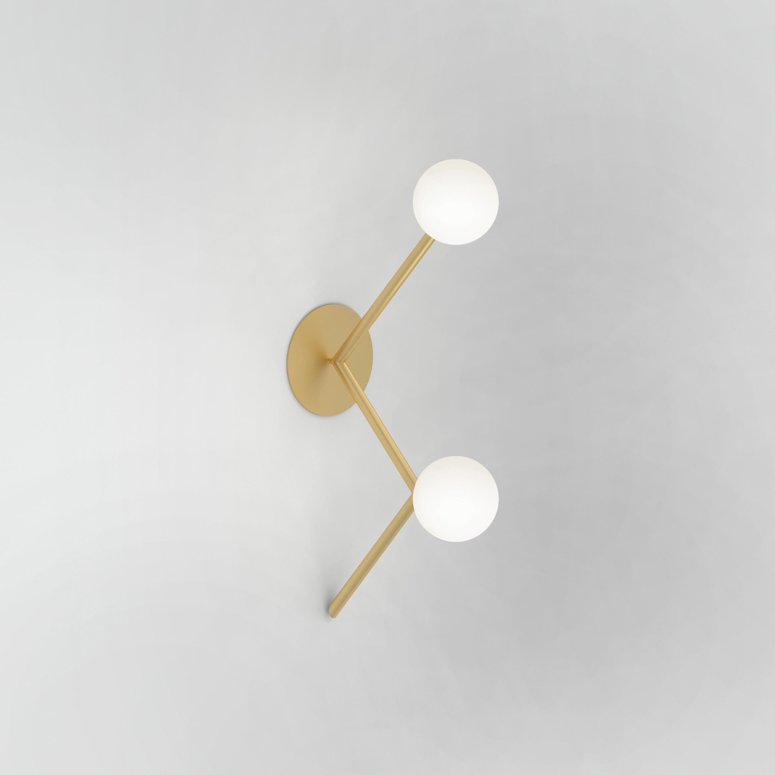 Post-Modern Zigzag Wall Light by Atelier Areti For Sale