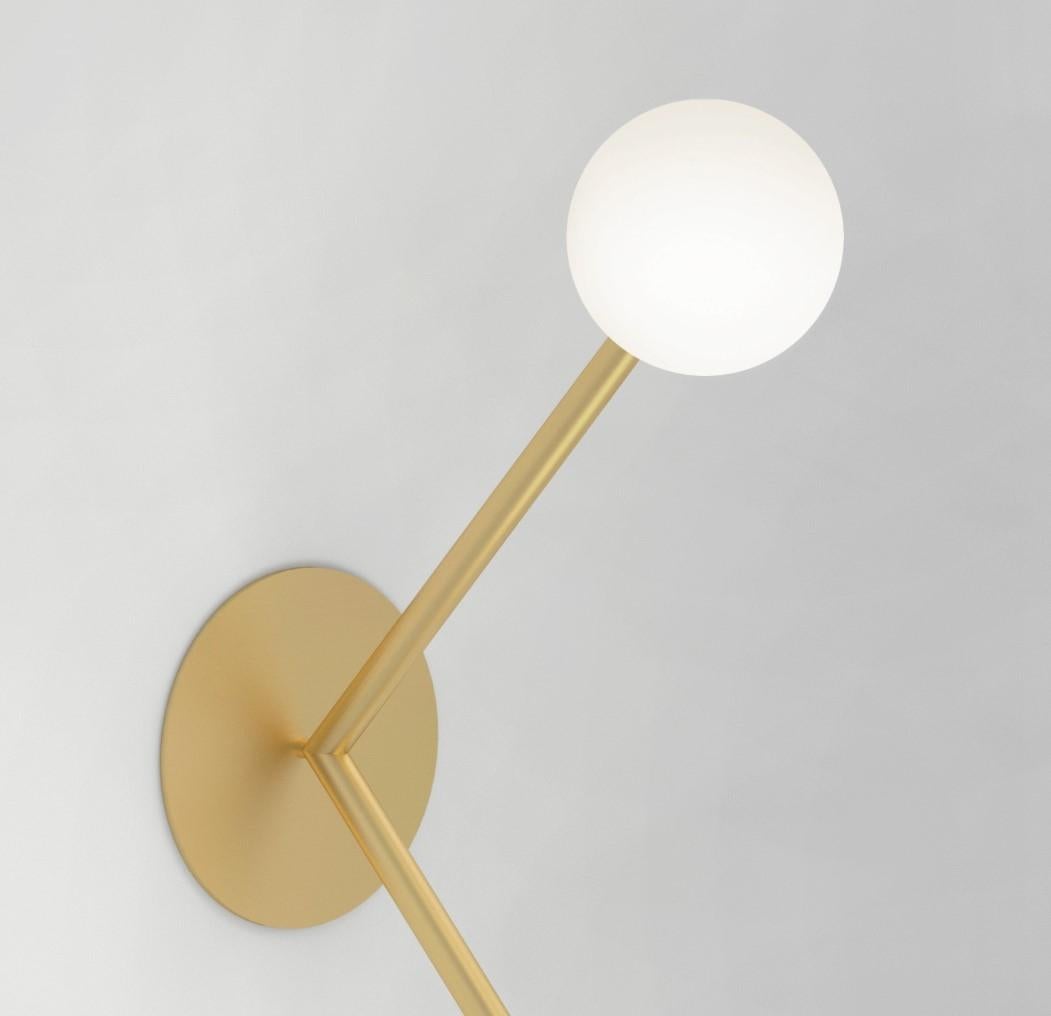 German Zigzag Wall Light by Atelier Areti For Sale