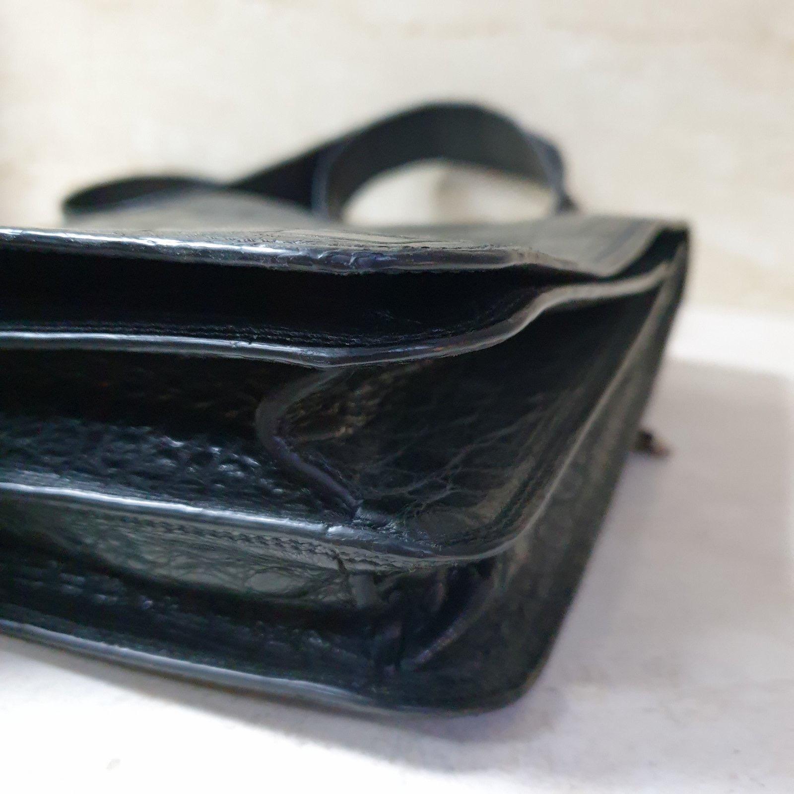 Zilli Black Alligator Messenger Bag 1