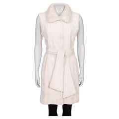 Zilli Luxury White Mink Fur Vest - Size 40/ L