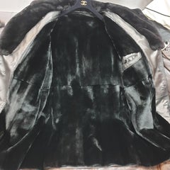 Zilli Mink Lined Leather Coat – Size 64 / XXL