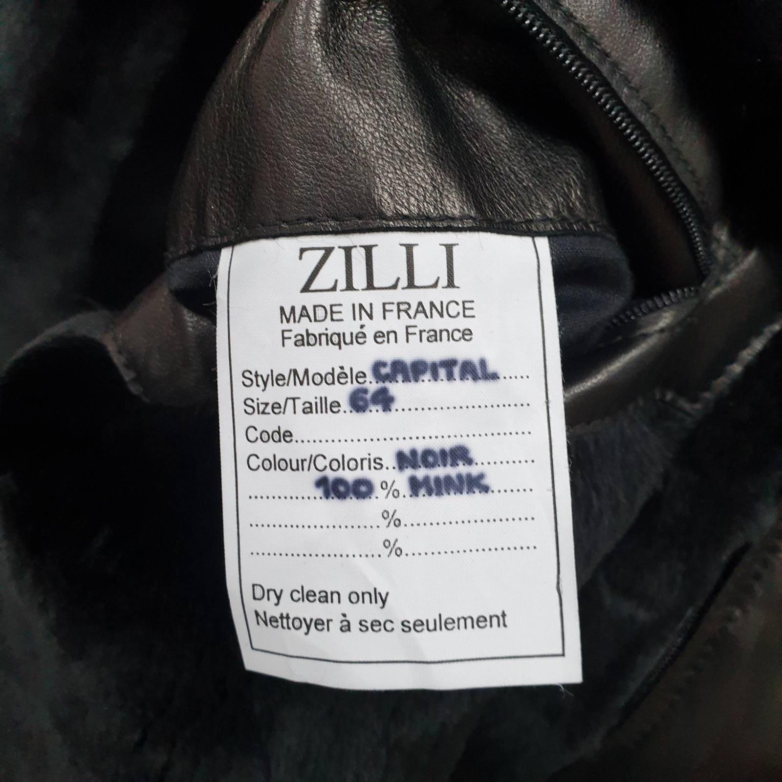 Zilli Nerz gefütterter Ledermantel - Größe 64 / XXL Herren im Angebot