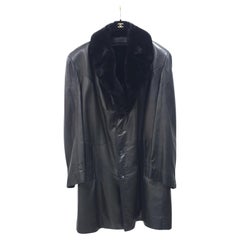 Zilli Mink Lined Leather Coat – Size 64 / XXL