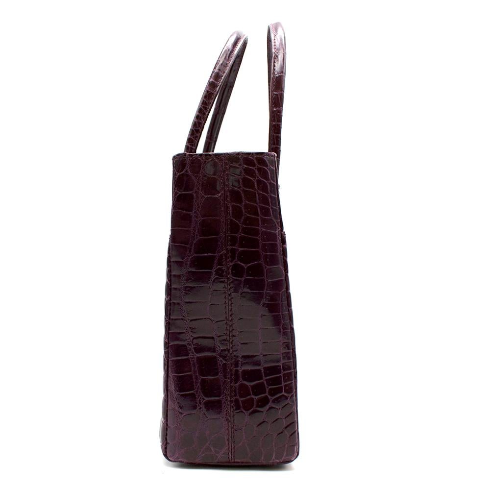 purple shiny bag