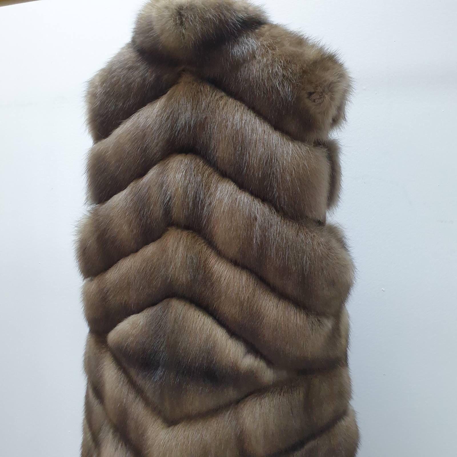 Zilli Sable Fur Sleeveless Coat 2
