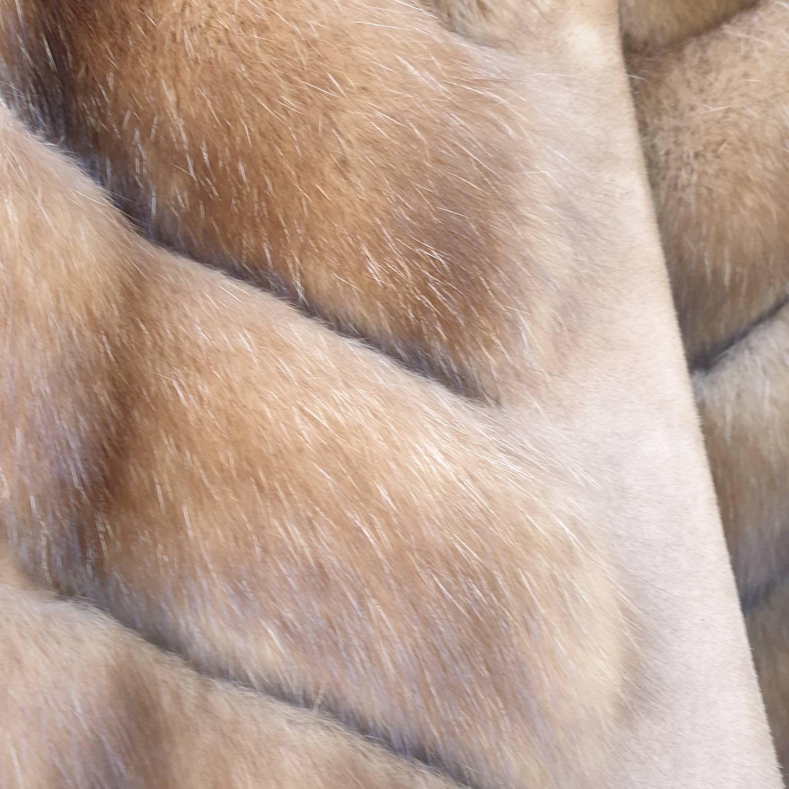 Black Zilli Sable Fur Sleeveless Coat