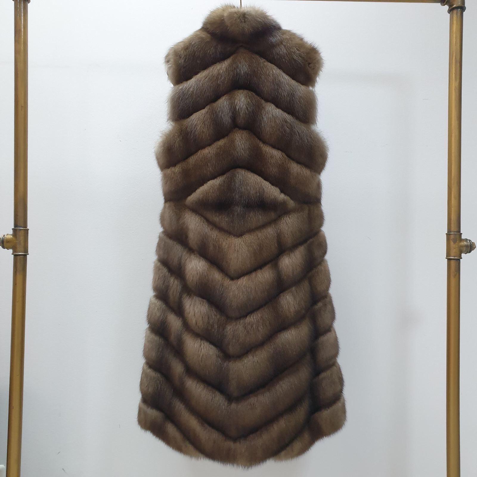 Zilli Sable Fur Sleeveless Coat 1