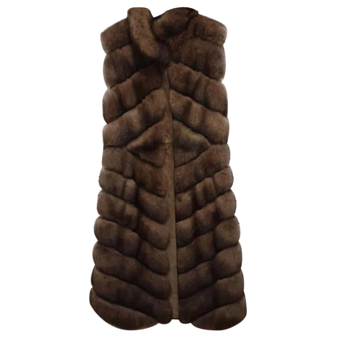 Zilli Sable Fur Sleeveless Coat