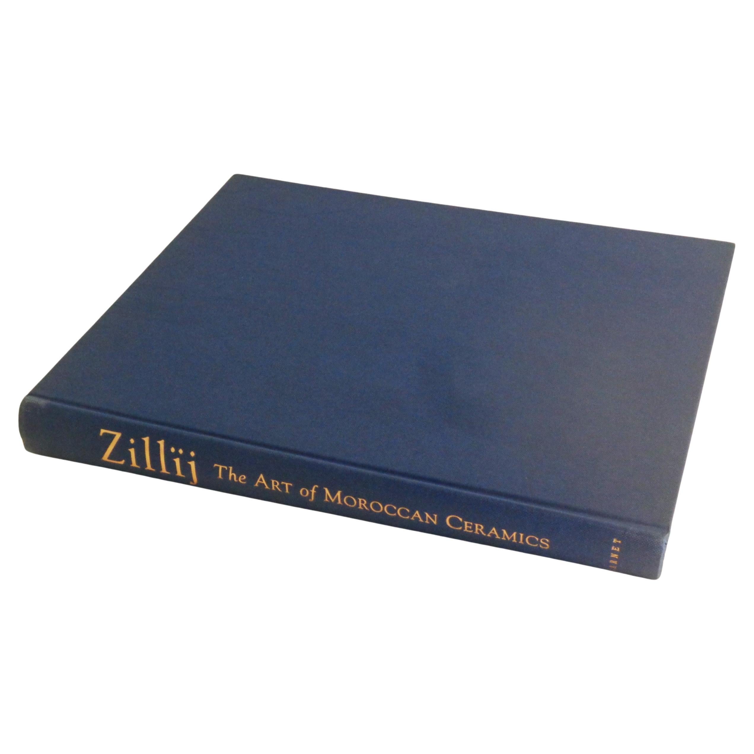 Zillij - The Art of Moroccan Ceramics - John Hedgecoe & Salma Samar Dumluji - 1992 Garnet Publishing Limited, United Kingdom. Large blue hardcover cloth book w/ gilt lettering and dustjacket. English text. 352 pages w/ richly colored architectural