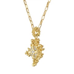 Zillion – Skulpturaler Anhänger aus 18-karätigem Gold mit Diamanten von Aneta Zae