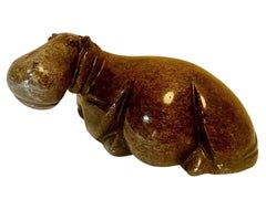 Zimbabwe Shona Tribe Soapstone Hippopotamus