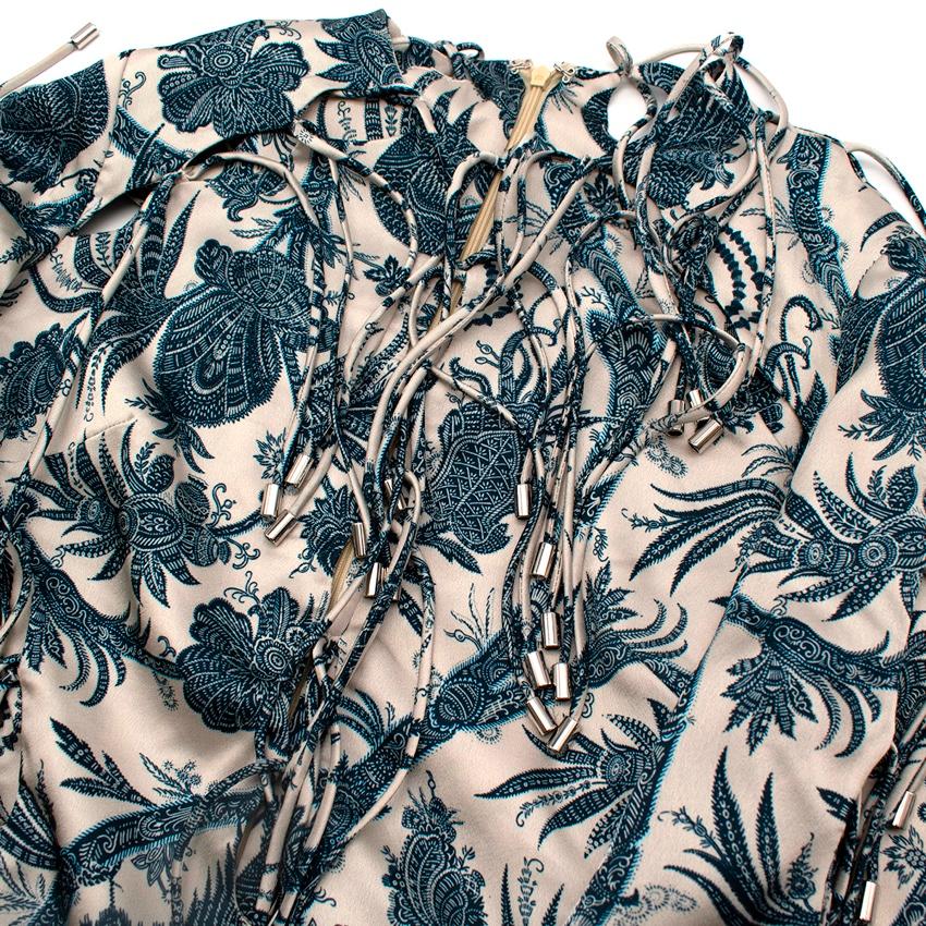 De las mujeres Maxi Vestido de Satén Estampado China Azul Zimmerman en venta