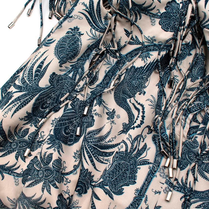Maxi Vestido de Satén Estampado China Azul Zimmerman en venta 3