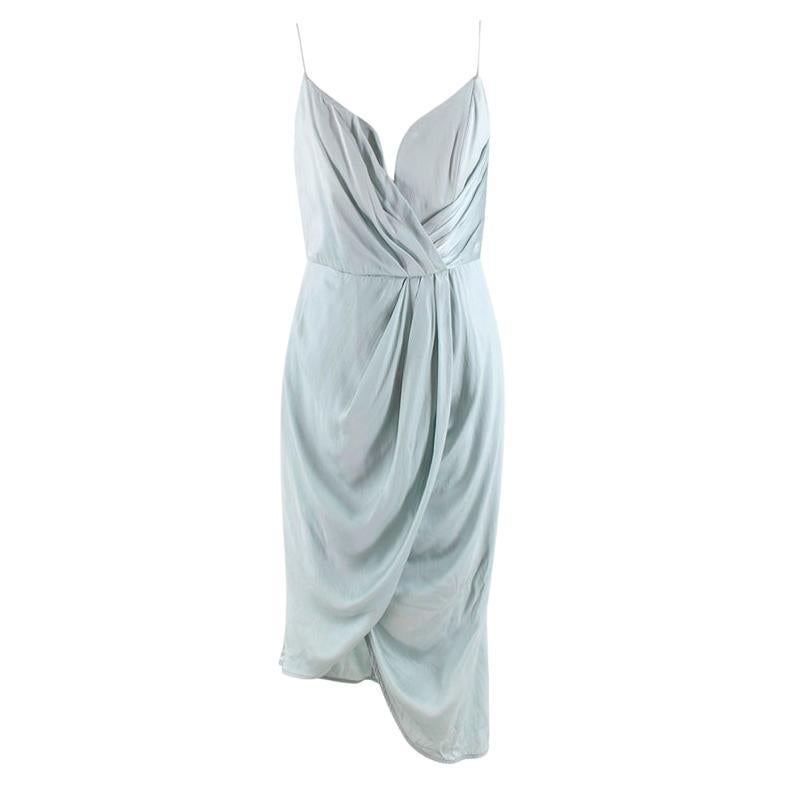 New Zimmermann Grey Lilac and White Ikat Print Chic Cotton Maxi Dress ...