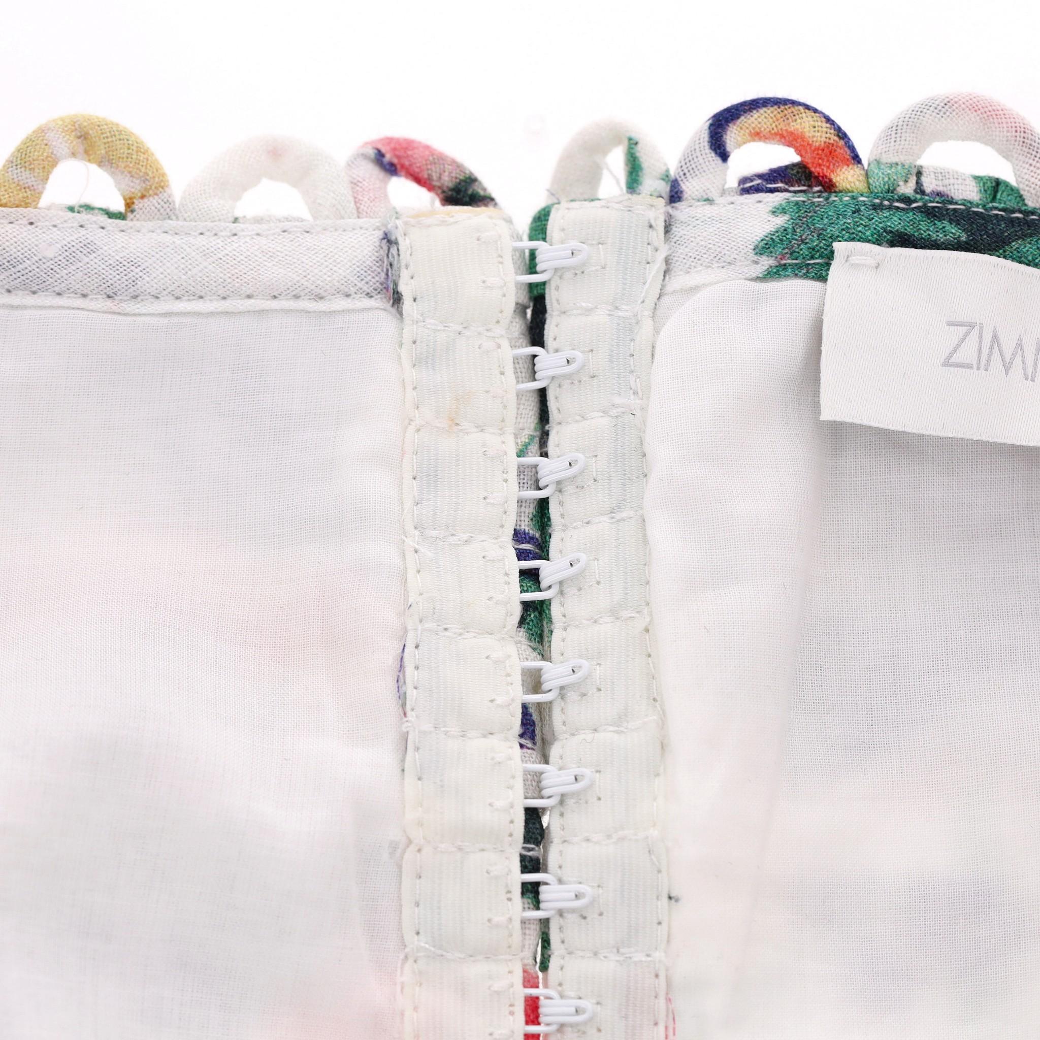 Zimmerman Floral Linen Top. For Sale 2