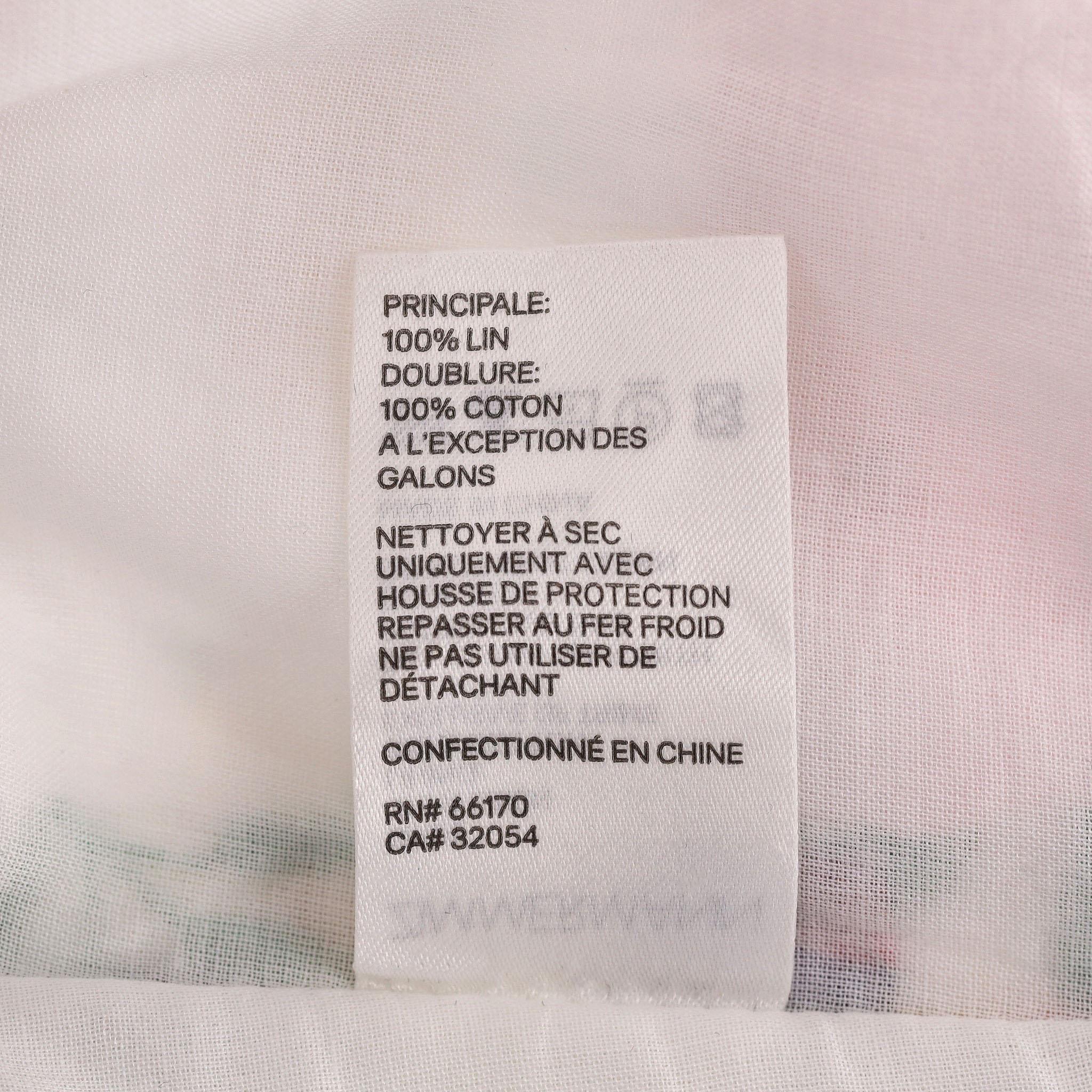 Zimmerman Floral Linen Top. For Sale 4