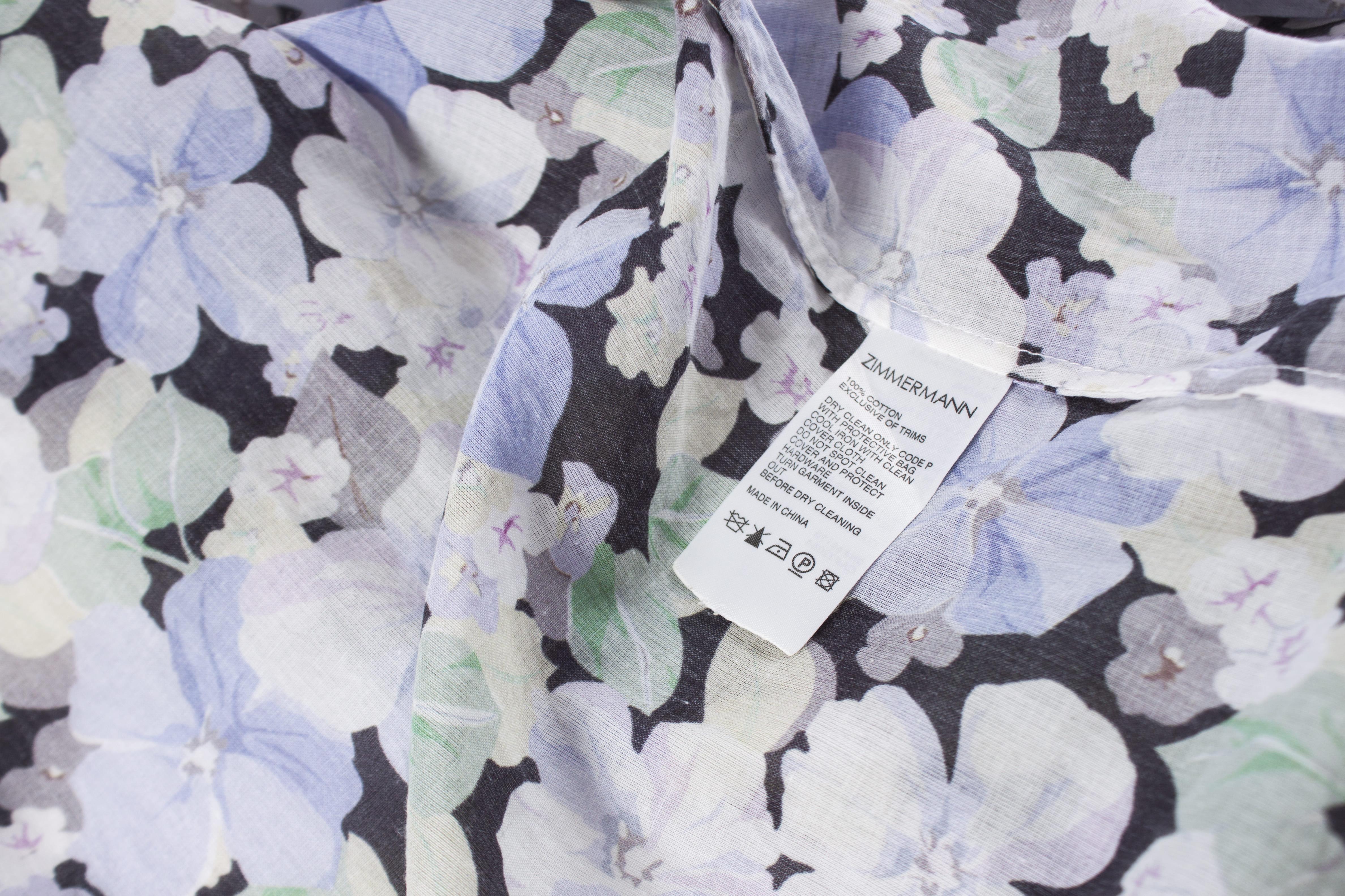 Women's Zimmerman, Floral shirt. For Sale