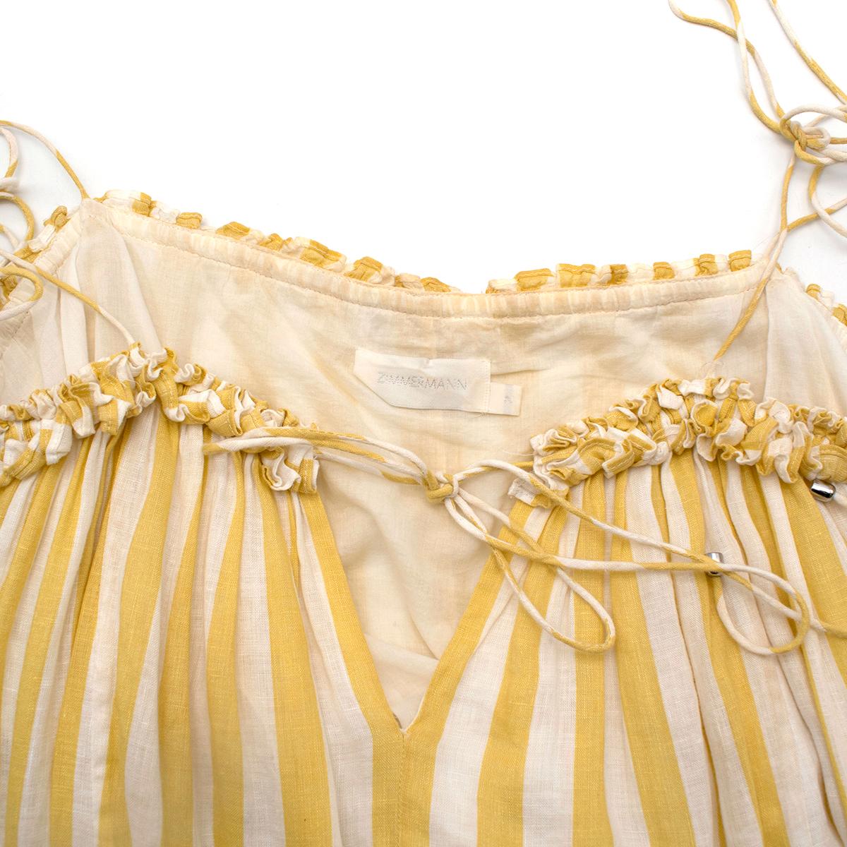 zimmermann lumino floating stripe dress
