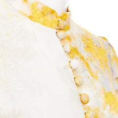 ZIMMERMANN 2021 Botanica linen Wattle floral print puff sleeves dress Sz1 S