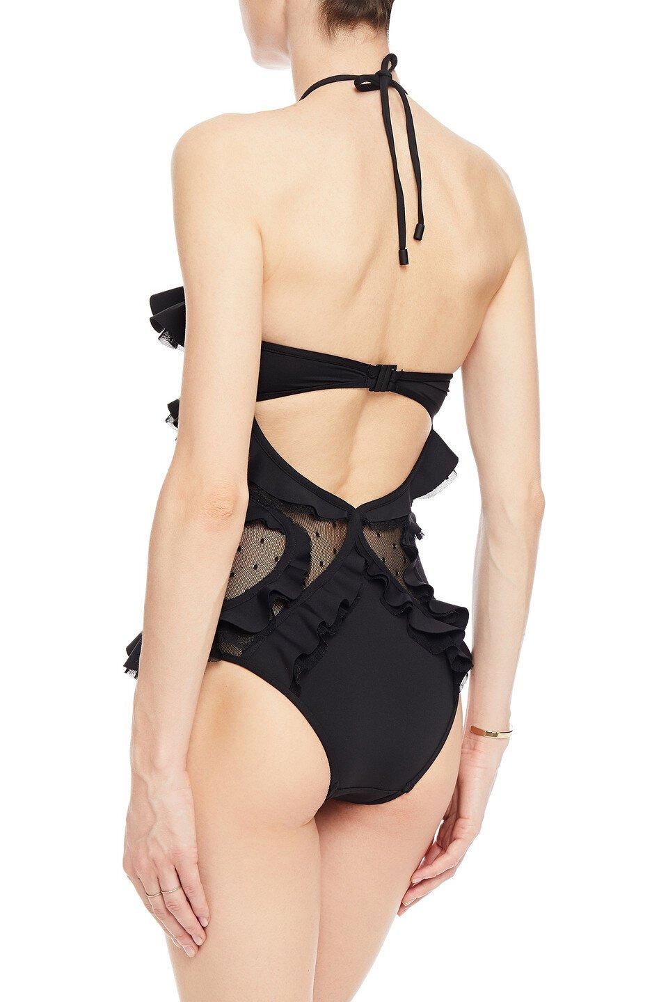 Zimmermann Allia Circular Frill Mesh-Paneled Leopard-Print Halterneck Swimsuit - Black

Material: Polyamide
Size: EU 38 / M / 1
Condition Overall: New